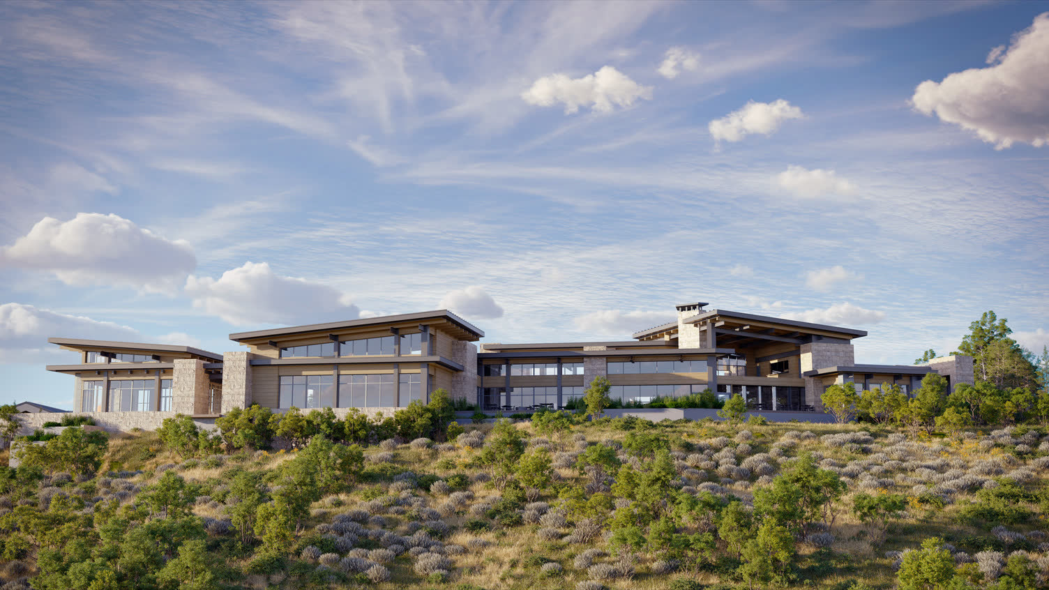 The Family Clubhouse on the ridgeline