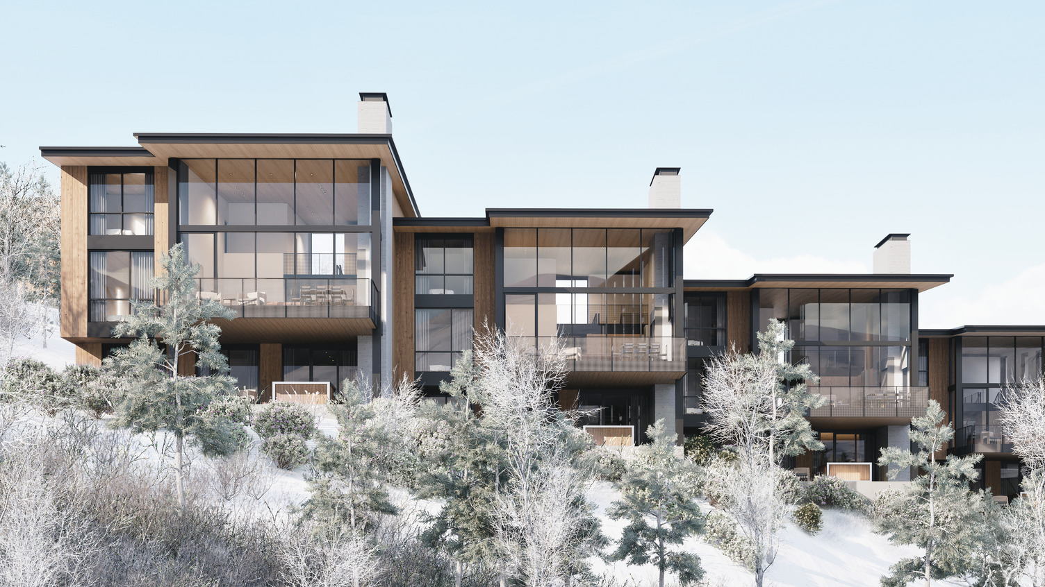 Exterior — architectural detail and ridge orientation